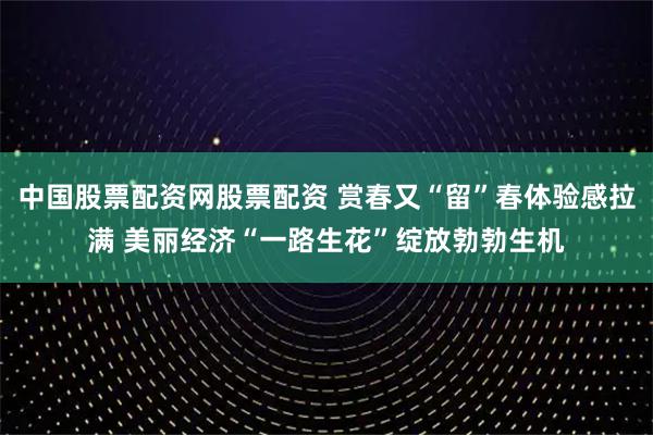 中国股票配资网股票配资 赏春又“留”春体验感拉满 美丽经济“一路生花”绽放勃勃生机